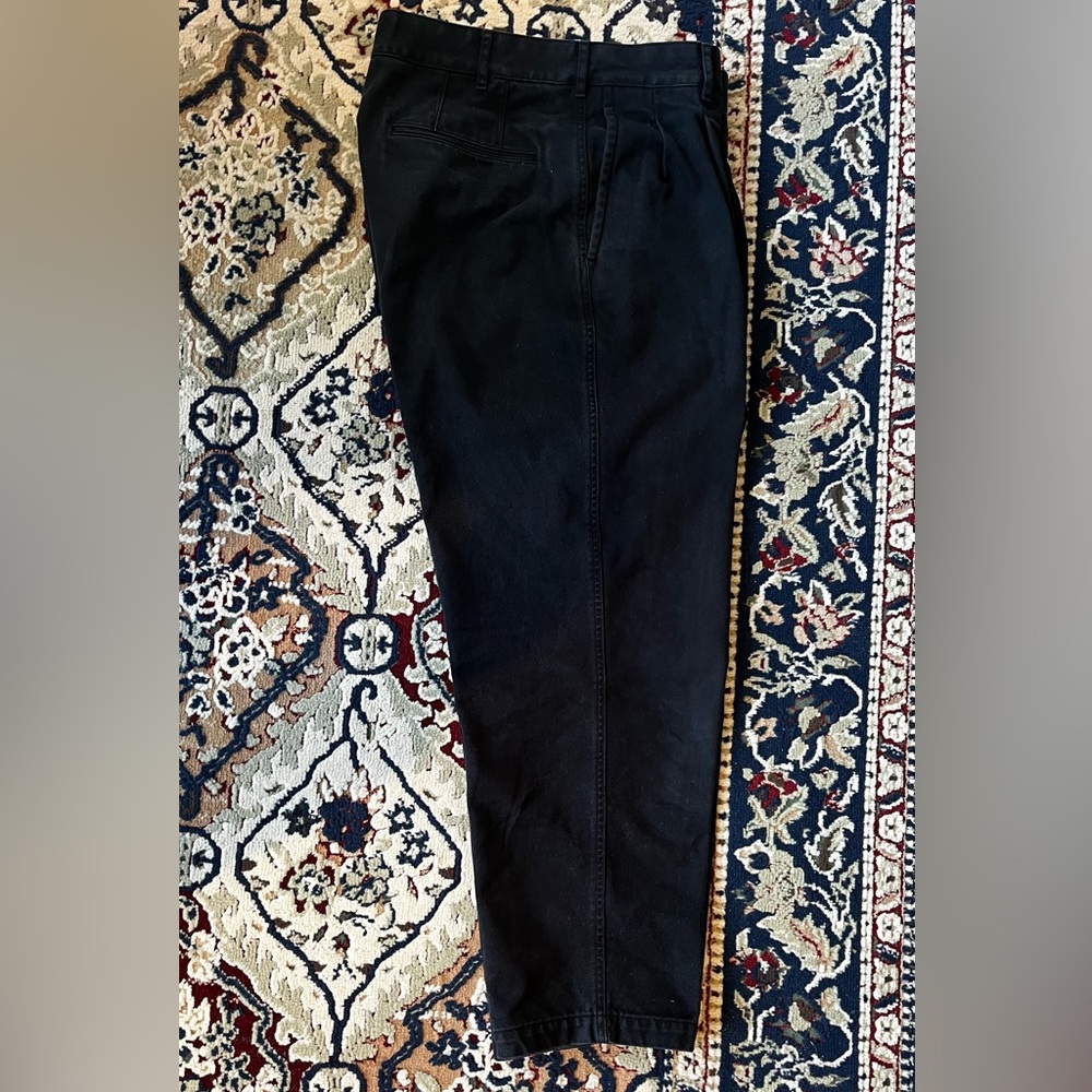 Uniqlo U double pleated black pants
